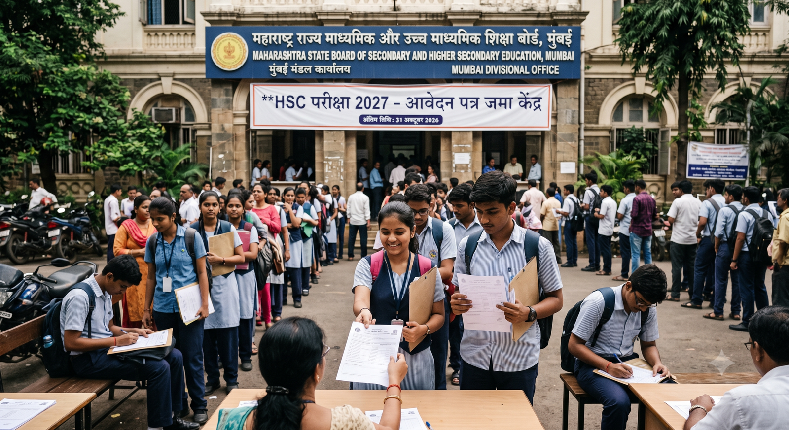 Alt Text: Maharashtra HSC 2027 परीक्षा आवेदन