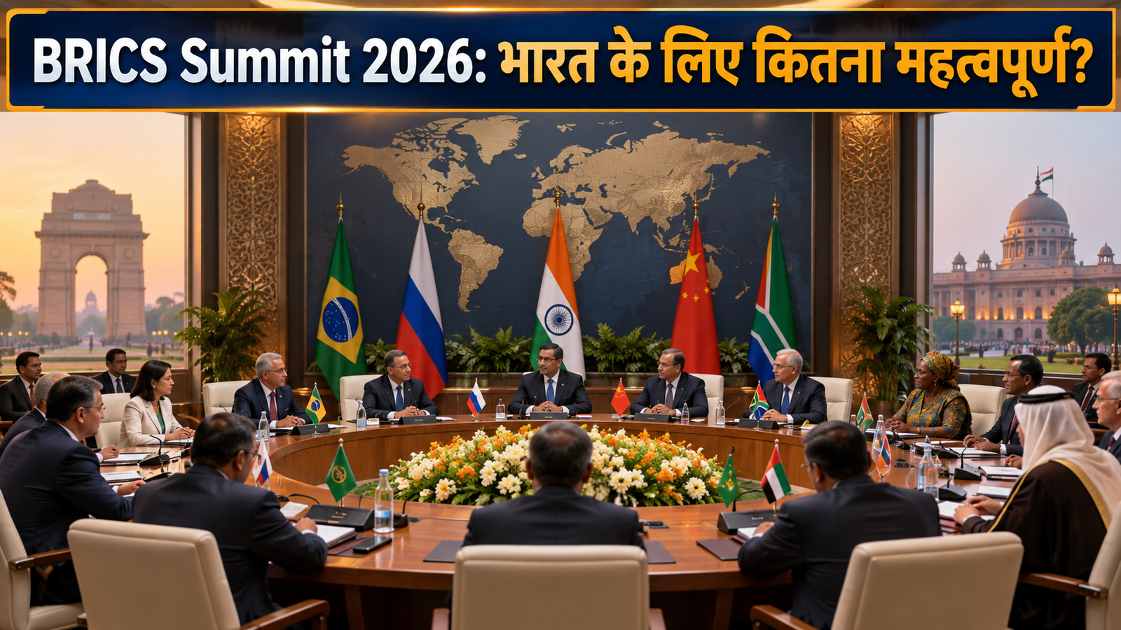 BRICS Summit 2026 में विभिन्न देशों के प्रतिनिधियों की बैठक
