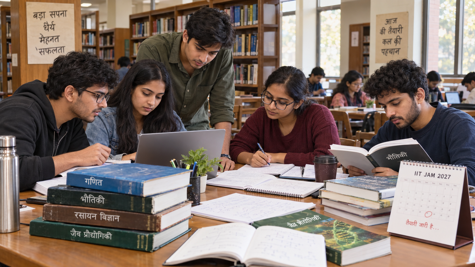 IIT JAM 2027 Registration के बाद परीक्षा की तैयारी करते विद्यार्थी