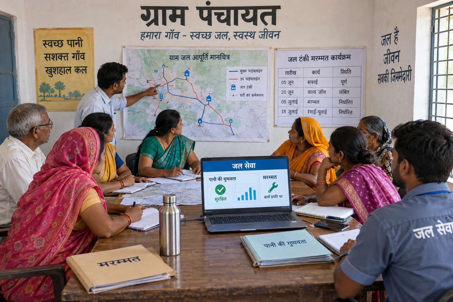 Jal Jeevan Mission 2.0 की निगरानी करती ग्राम जल समिति