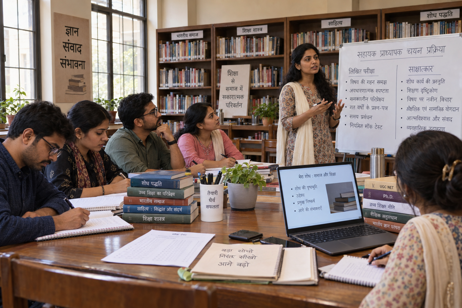 UP Assistant Professor Recruitment 2026 की आवेदन प्रक्रिया UP Assistant Professor Recruitment 2026 का आवेदन केवल ऑनलाइन माध्यम से स्वीकार किया जाएगा। उम्मीदवार निम्न चरणों का पालन कर सकते हैं: सबसे पहले UPESSC की आधिकारिक वेबसाइट खोलें। One Time Registration के विकल्प पर जाकर OTR पूरा करें। OTR नंबर और पासवर्ड से भर्ती पोर्टल पर लॉगिन करें। Assistant Professor Selection Examination 2026 का लिंक चुनें। व्यक्तिगत, शैक्षणिक और पात्रता संबंधी जानकारी भरें। संबंधित विषय, श्रेणी और पद का विकल्प सावधानी से चुनें। फोटो, हस्ताक्षर और जरूरी प्रमाणपत्र निर्धारित प्रारूप में अपलोड करें। अपनी श्रेणी के अनुसार ऑनलाइन आवेदन शुल्क जमा करें। Preview Page पर सभी विवरण जांचने के बाद फॉर्म सबमिट करें। आवेदन फॉर्म की कम से कम तीन प्रतियां सुरक्षित रखें। UP Assistant Professor Recruitment 2026 का फॉर्म भरने के बाद तीन प्रतियां सुरक्षित रखने की सलाह दी गई है, क्योंकि साक्षात्कार के समय आवेदन फॉर्म और प्रमाणपत्रों की प्रतियां मांगी जा सकती हैं। भुगतान की रसीद भी डाउनलोड करके रखनी चाहिए। UP Assistant Professor Recruitment 2026 की आवेदन फीस UP Assistant Professor Recruitment 2026 के लिए आवेदन शुल्क श्रेणी के अनुसार अलग-अलग निर्धारित किया गया है। शुल्क का भुगतान ऑनलाइन माध्यम से 7 अक्टूबर 2026 तक किया जा सकता है। अभ्यर्थी की श्रेणी आवेदन शुल्क General, OBC और EWS ₹2,000 SC और ST ₹1,500 PwD ₹1,000 UP Assistant Professor Recruitment 2026 में शुल्क जमा होने के बाद Payment Status जरूर जांचें। बैंक खाते से राशि कटने के बावजूद आवेदन में भुगतान लंबित दिखाई दे, तो दोबारा शुल्क जमा करने से पहले पोर्टल के निर्देश और हेल्पडेस्क विकल्प देखें। UP Assistant Professor Recruitment 2026 का परीक्षा पैटर्न UP Assistant Professor Recruitment 2026 की लिखित परीक्षा में कुल 120 बहुविकल्पीय प्रश्न पूछे जाने की जानकारी दी गई है। परीक्षा कुल 360 अंकों की होगी और इसे हल करने के लिए दो घंटे का समय मिलेगा। परीक्षा संबंधी बिंदु विवरण प्रश्नों का प्रकार बहुविकल्पीय कुल प्रश्न 120 लिखित परीक्षा के अंक 360 सही उत्तर 3 अंक गलत उत्तर 1 अंक की कटौती परीक्षा अवधि 2 घंटे साक्षात्कार 40 अंक कुल चयन अंक 400 UP Assistant Professor Recruitment 2026 में प्रत्येक सही उत्तर के लिए तीन अंक मिलेंगे, जबकि गलत उत्तर देने पर एक अंक काटा जाएगा। इस कारण अभ्यर्थियों को अनुमान के आधार पर अत्यधिक प्रश्न हल करने से बचना चाहिए। लिखित परीक्षा के बाद योग्य उम्मीदवारों को साक्षात्कार के लिए बुलाया जाएगा। अंतिम चयन में लिखित परीक्षा के 360 और साक्षात्कार के 40 अंक जोड़कर कुल 400 अंकों के आधार पर मेरिट तैयार की जा सकती है। UP Assistant Professor Recruitment 2026 का वेतन UP Assistant Professor Recruitment 2026 में चयनित सहायक आचार्यों को Pay Level-10 के अनुसार ₹57,700 से ₹1,82,400 तक का वेतनमान मिलने की जानकारी दी गई है। इसके साथ नियमानुसार लागू भत्ते भी मिल सकते हैं। अभ्यर्थियों को ध्यान रखना चाहिए कि वेतनमान और हर महीने हाथ में मिलने वाला वास्तविक वेतन अलग हो सकता है। नियुक्ति का स्थान, लागू कटौतियां, भत्ते और सेवा नियम वास्तविक भुगतान को प्रभावित कर सकते हैं। UP Assistant Professor Recruitment 2026 की तैयारी कैसे करें? UP Assistant Professor Recruitment 2026 की परीक्षा में संबंधित विषय के साथ सामान्य ज्ञान से जुड़े प्रश्न शामिल हो सकते हैं। उम्मीदवार सबसे पहले आयोग द्वारा जारी अपने विषय का आधिकारिक पाठ्यक्रम डाउनलोड करें और प्रत्येक यूनिट के अनुसार तैयारी की समय-सारणी बनाएं। Negative Marking को ध्यान में रखते हुए रोजाना समयबद्ध Mock Test हल करना जरूरी है। UP Assistant Professor Recruitment 2026 की तैयारी में अवधारणात्मक स्पष्टता, शोध पद्धति, विषय के नवीन विकास और पिछले वर्षों के प्रश्नों को शामिल करना लाभदायक रहेगा। साक्षात्कार के लिए अभ्यर्थी अपने शोध विषय, शिक्षण दृष्टिकोण, विषय की बुनियादी अवधारणाओं और उच्च शिक्षा से जुड़े समसामयिक मुद्दों की तैयारी करें। Demo Teaching और संक्षिप्त Research Presentation का अभ्यास भी आत्मविश्वास बढ़ा सकता है।