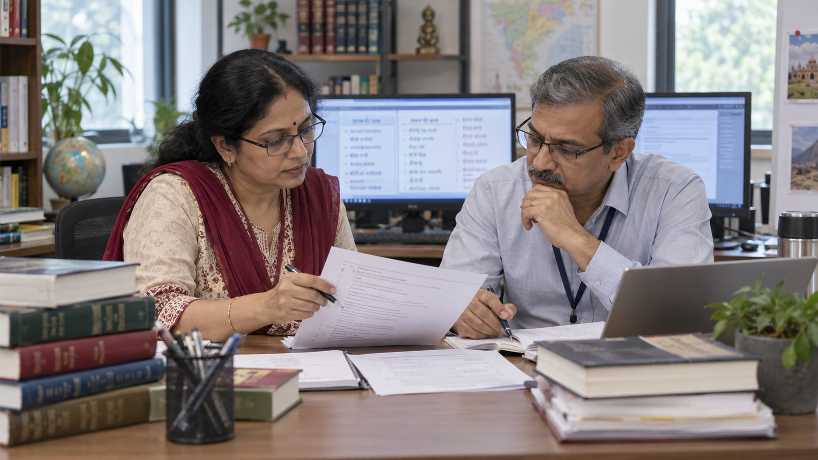 NTA AI Translation की जाँच करते भारतीय Human Translators