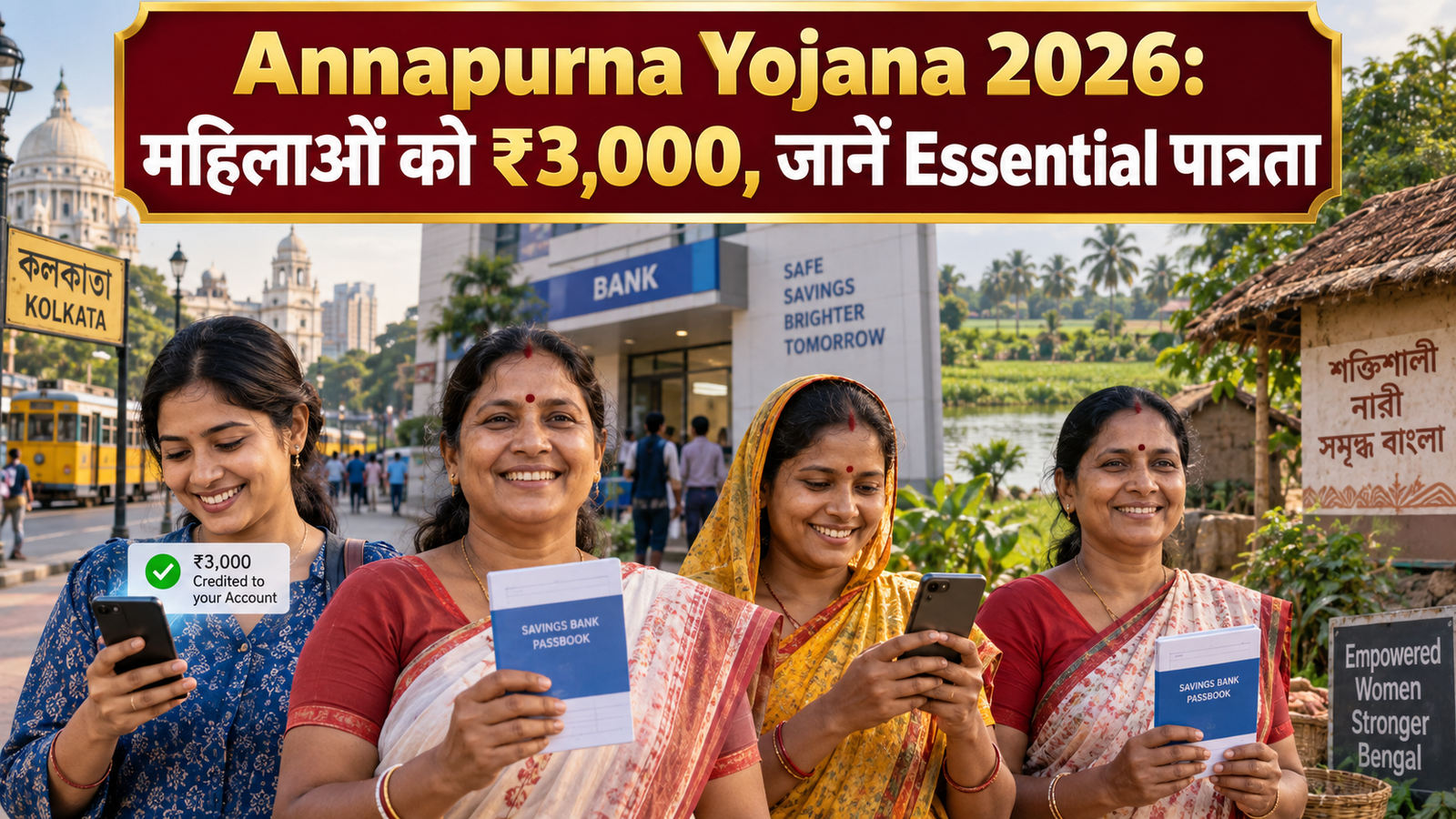 Annapurna Yojana 2026 में महिलाओं को ₹3,000 की मासिक सहायता