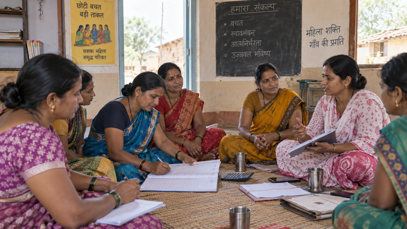 Lakhpati Didi Yojana 2026 के लिए योजना बनाती SHG महिलाएं