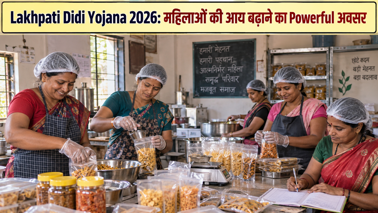 Lakhpati Didi Yojana 2026 से व्यवसाय करती SHG महिलाएं