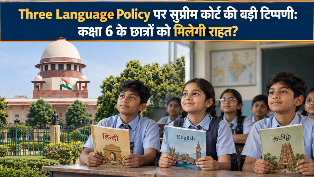 Three Language Policy पर सुप्रीम कोर्ट की टिप्पणी और कक्षा 6 के छात्र