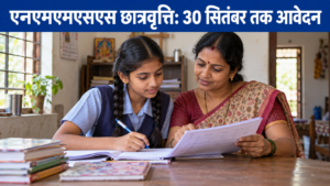 एनएमएमएसएस छात्रवृत्ति का जरूरी मौका: 30 सितंबर तक आवेदन कैसे पूरा करें