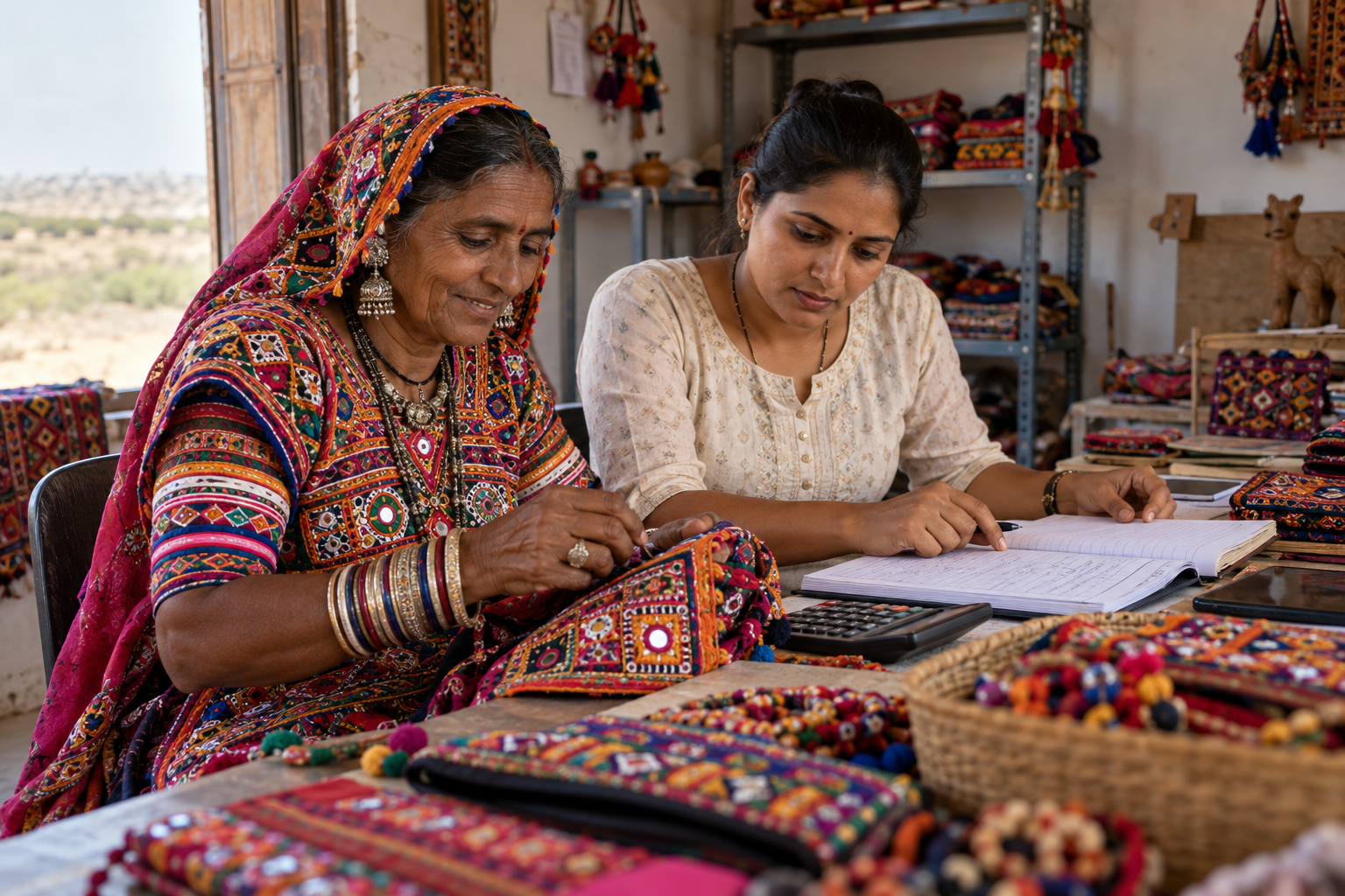 SHG Bank Loan 2026 के संदर्भ में खाद्य उद्यम चलाती महिलाएँ