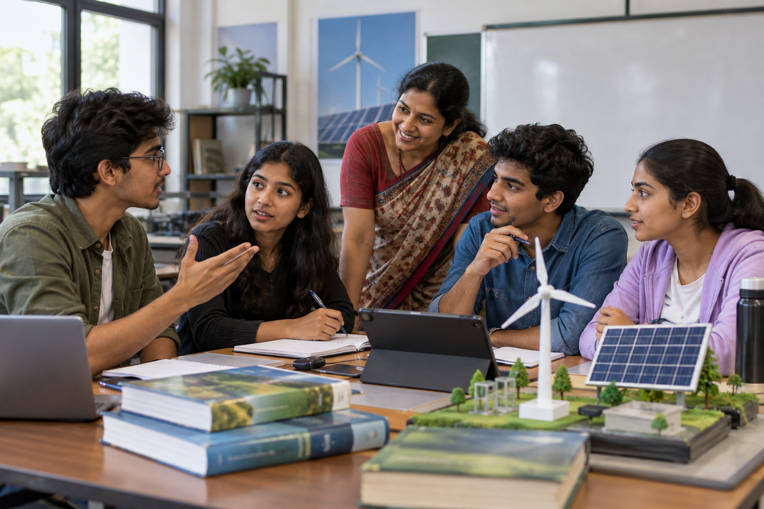 Renewable Energy Quiz 2026 के फाइनल की तैयारी करती छात्र टीम