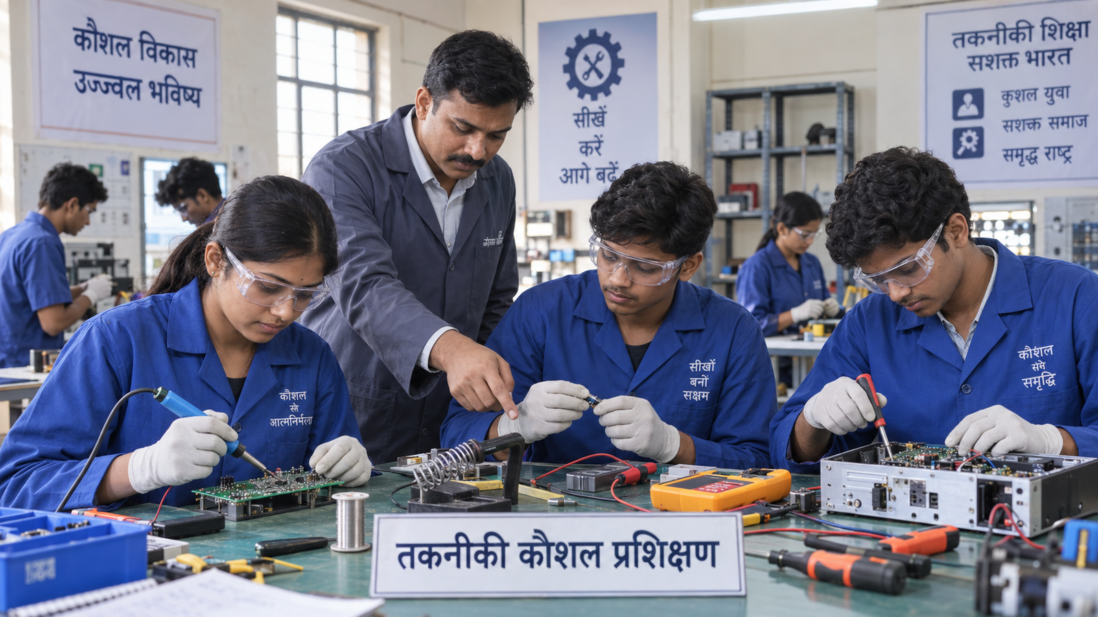 Dell uDaan Programme 2026 में Electronics Training लेते ITI विद्यार्थी