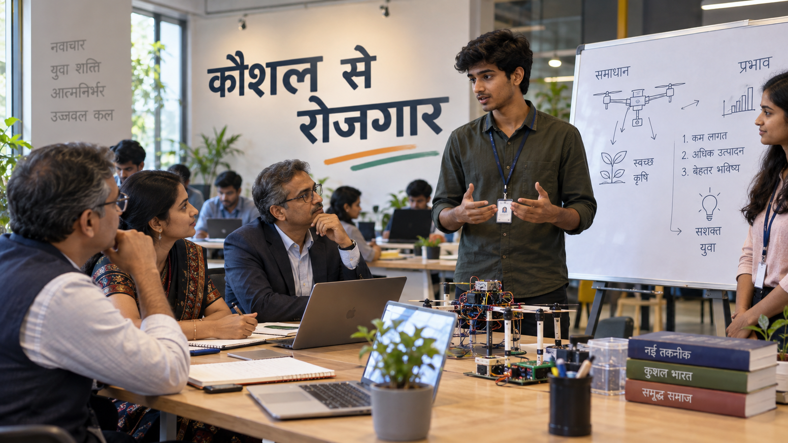 Dell uDaan Programme 2026 में रोजगार के लिए तकनीकी परियोजना प्रस्तुत करता युवा