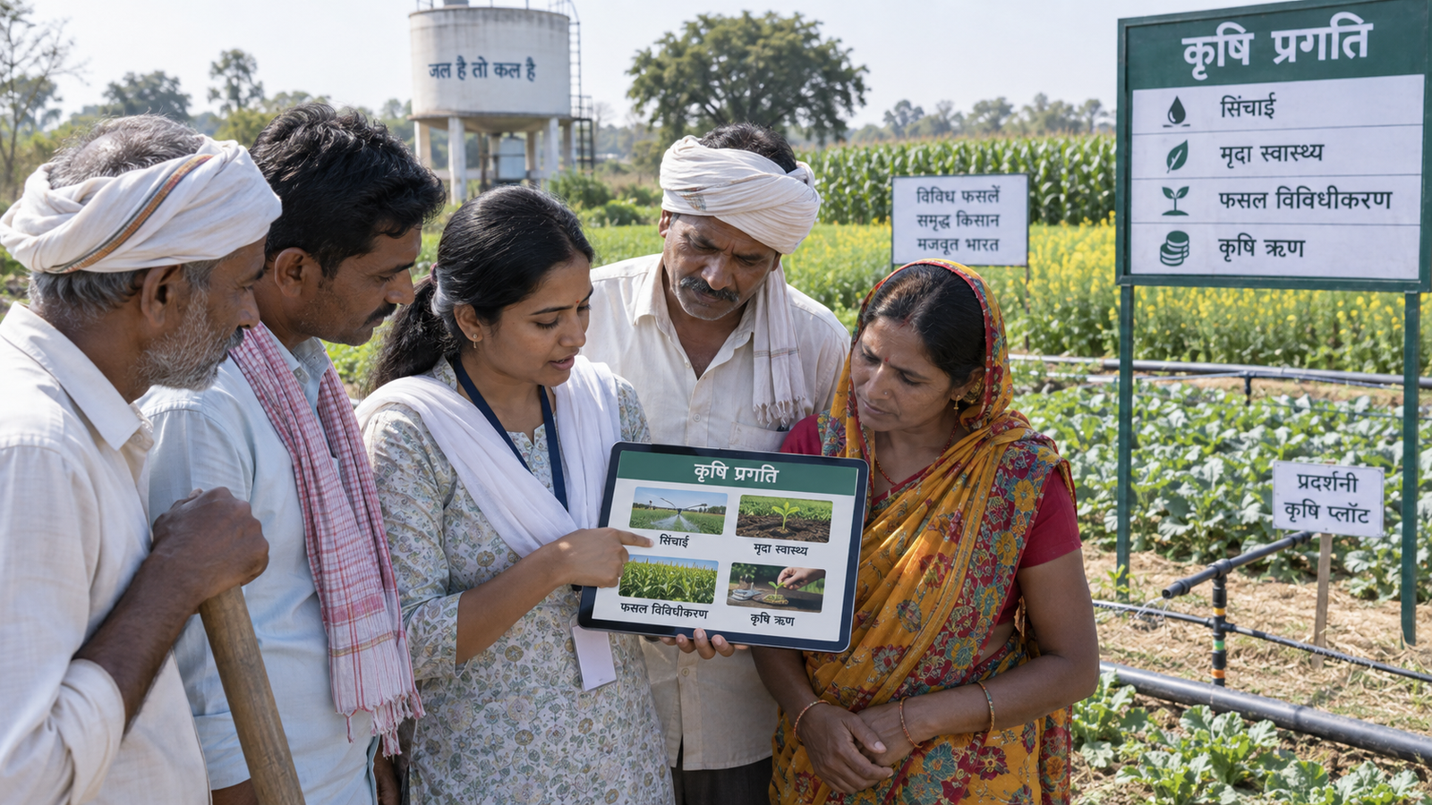PM Dhan-Dhaanya Krishi Yojana की प्रगति देखते किसान