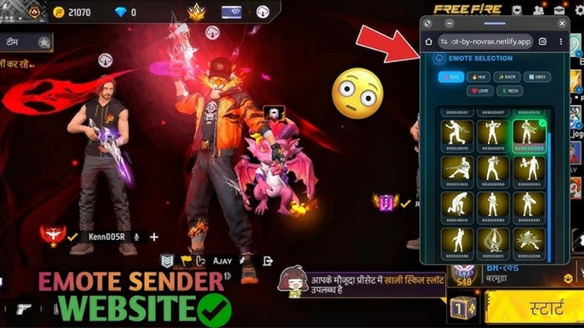 FF Emote Sender
