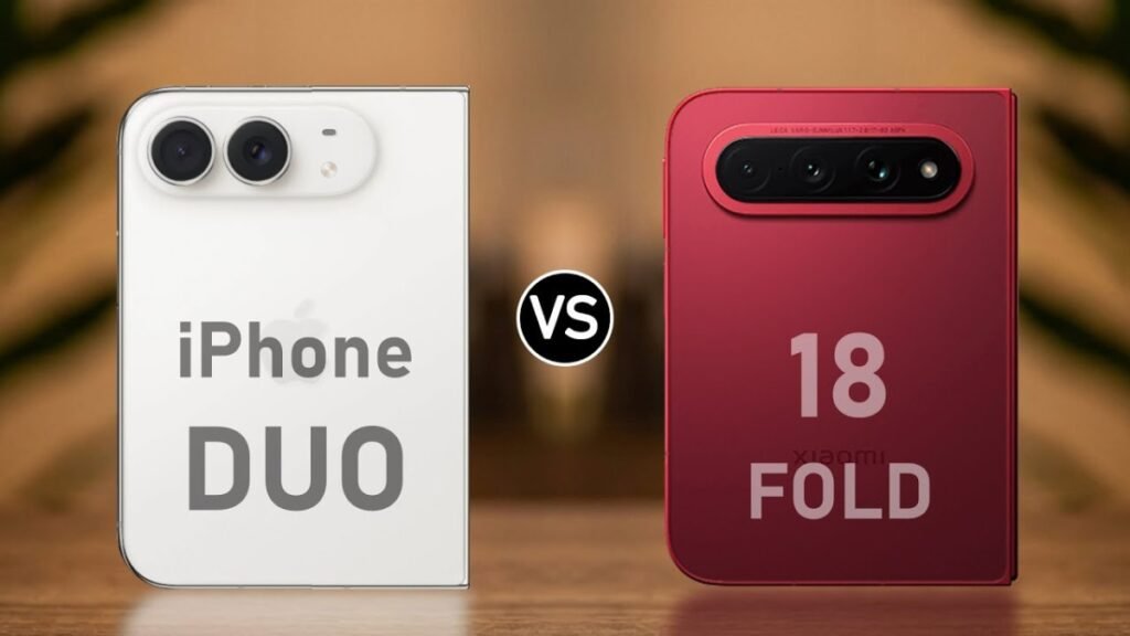 Xiaomi 18 Fold vs iPhone Duo