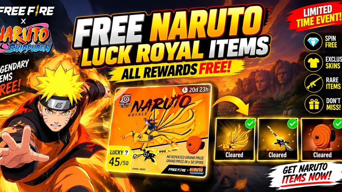 Free Fire Naruto Royal Event Trick