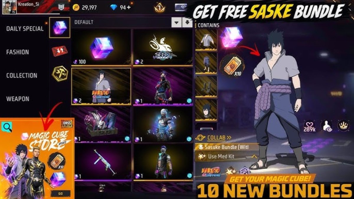 Free Fire Ninjutsu Theme Fist Trick