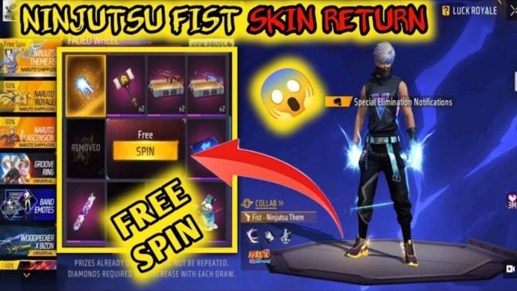 Free Fire Ninjutsu Theme Fist Trick
