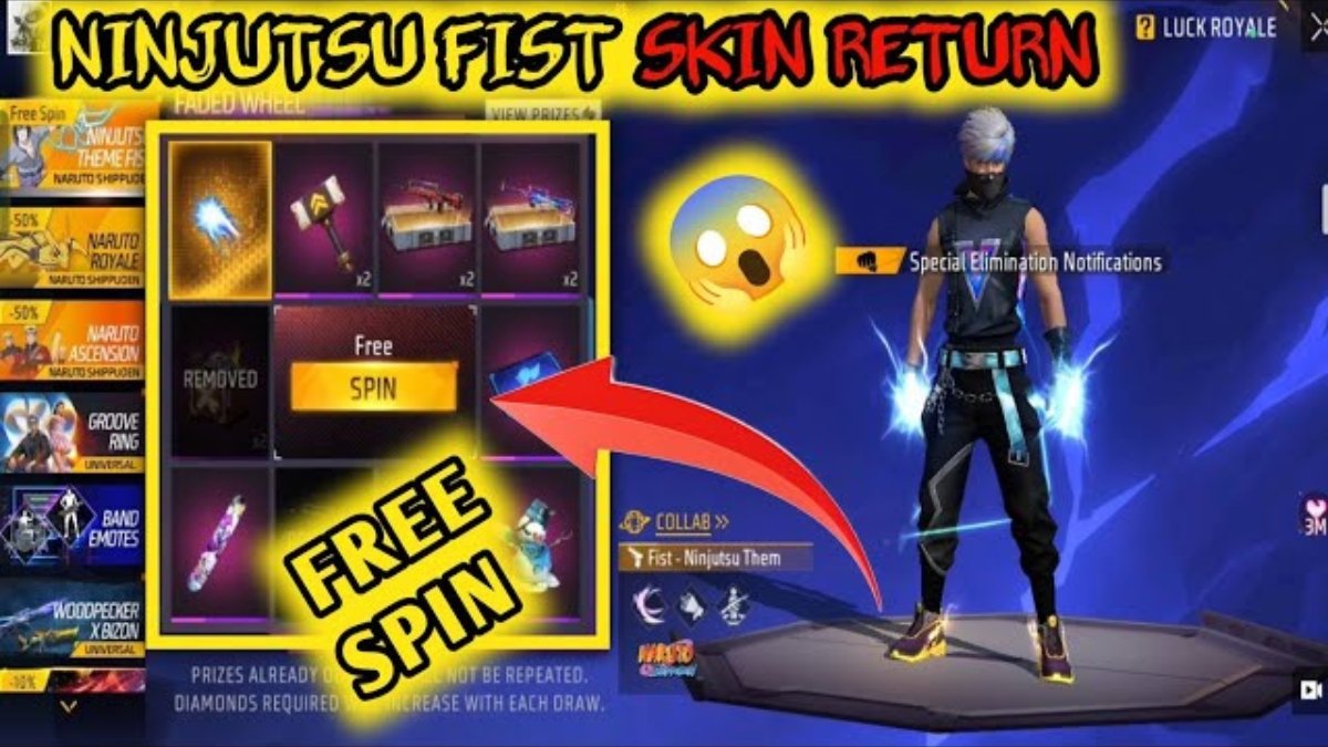Free Fire Ninjutsu Theme Fist Trick
