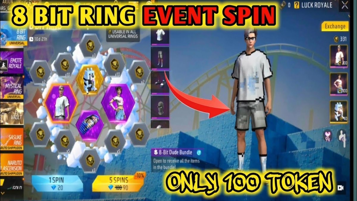 Free Fire 8 Bit Ring Event