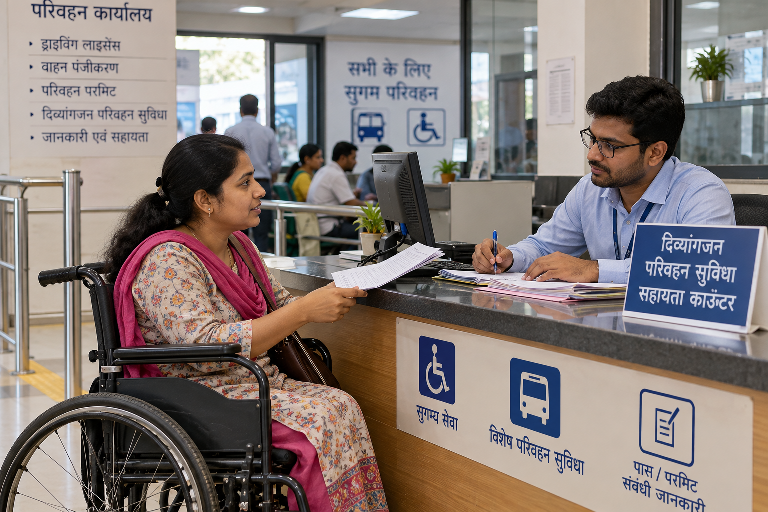 Exempted FASTag — सुलभ परिवहन कार्यालय में दस्तावेजों की समीक्षा